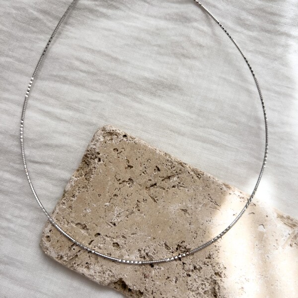 5 Noktalı Kelepçe Choker | 925 Gümüş - 