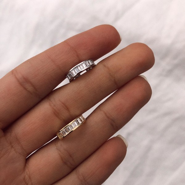 Baget Taşlı Ear Cuff | 925 Gümüş - 1