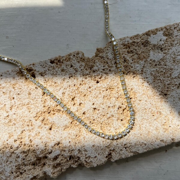 İnce Su Yolu Choker | 925 Gümüş - 