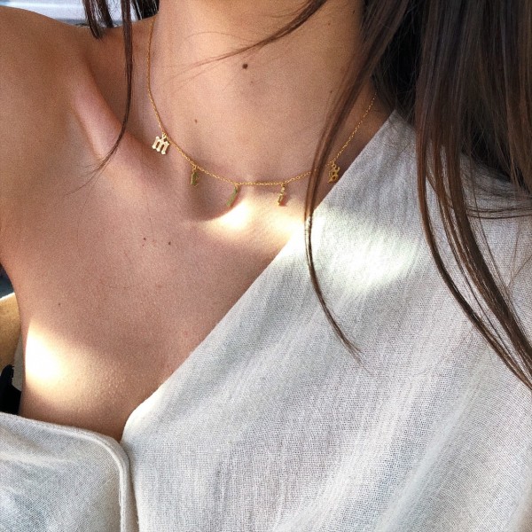 İsim Choker | 925 Gümüş - 2