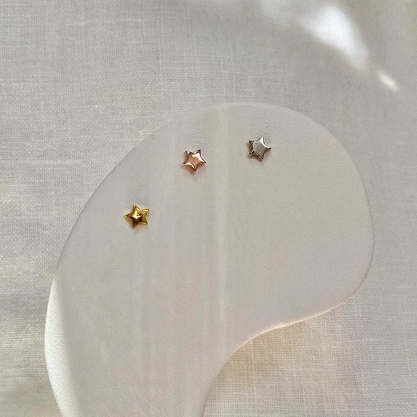 Minik Yıldız Piercing | 925 Gümüş - 1