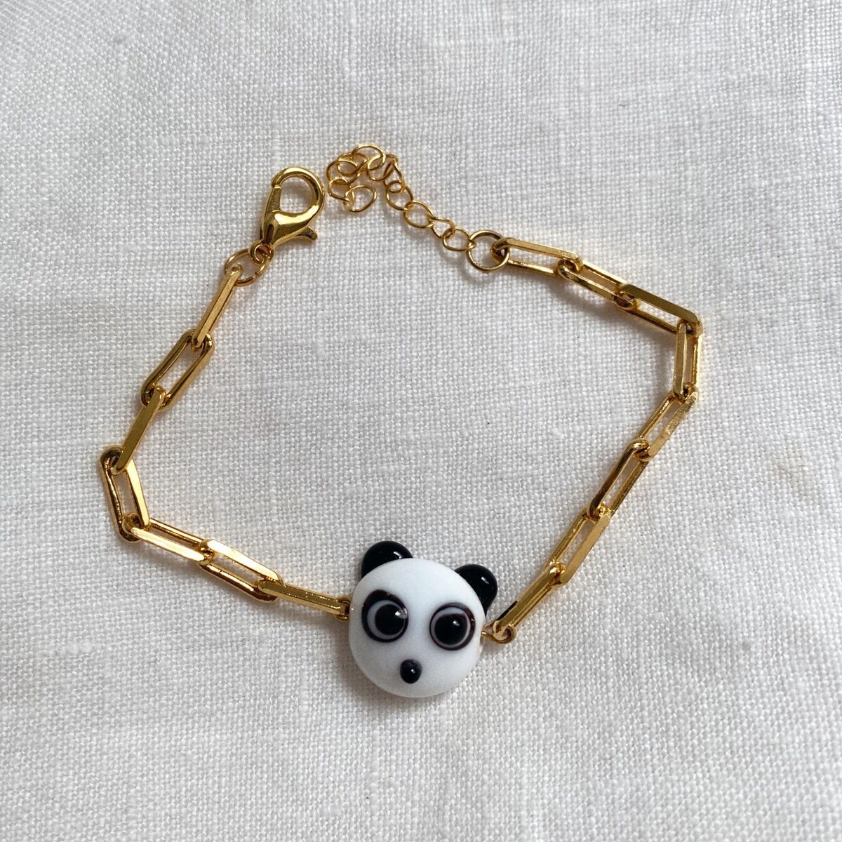 Zincirli Panda Figürlü Bileklik - 1